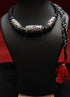 Big Chitai Silver thread necklace